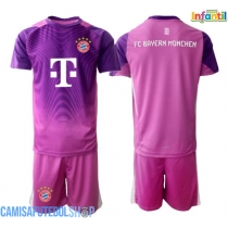 Camisa de time de futebol Bayern Munich Goleiro Replicas 3º Equipamento Infantil 2025-26 Manga Curta (+ Calças curtas)